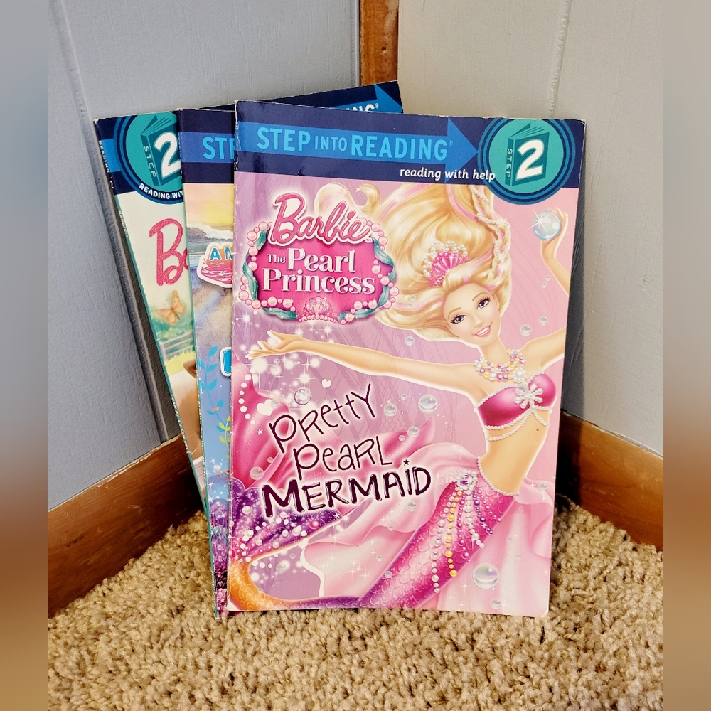 Random House Step into Reading level 2 book set Barbie themed